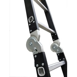 Aluminium-Stahl-Mehrzweckleiter HOME– 4x4 Sprossen
