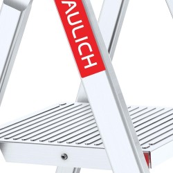 Haushaltsleiter aus Aluminium einseitig begehbar 3 Stufen 125 kg HOME