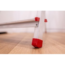 Haushaltsleiter aus Aluminium einseitig begehbar 3 Stufen 125 kg HOME