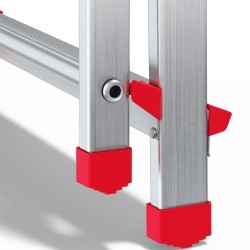 Haushaltsleiter aus Aluminium einseitig begehbar 3 Stufen 125 kg HOME