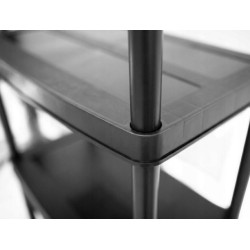 Kunststoffregal schwarz bis zu 250kg