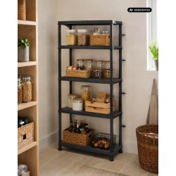 Kunststoffregal 175x74x32 cm 5 Böden 125 kg | Baulich