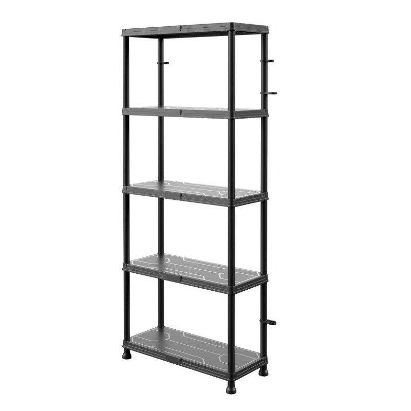 Kunststoffregal 175x74x32 cm 5 Böden 125 kg | Baulich