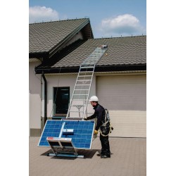 Dachdeckeraufzug für Photovoltaik 12 m 115 kg | Baulich