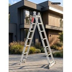 Alu Leitergerüst 2x7 mit Plattform 3-in-1 | Baulich