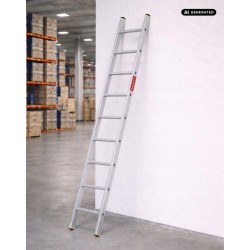 Aluminium Anlegeleiter 9 Sprossen 150 kg | Baulich