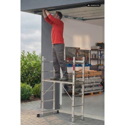 Alu Leitergerüst 2x6 mit Plattform 3-in-1 | Baulich
