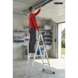 Alu Leitergerüst 2x6 mit Plattform 3-in-1 | Baulich
