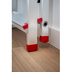 Alu Haushaltsleiter 5 Stufen mit Ablage 125 kg | Baulich