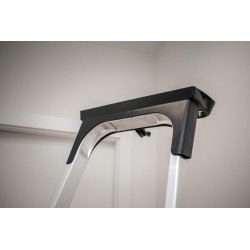 Alu Haushaltsleiter 7 Stufen mit Ablage 125 kg | Baulich