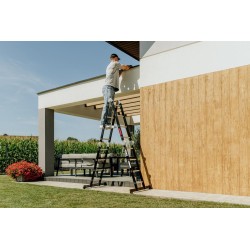 Aluminium-Stahl-Mehrzweckleiter HOME– 4x4 Sprossen