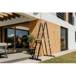 Aluminium-Stahl-Mehrzweckleiter HOME– 4x4 Sprossen