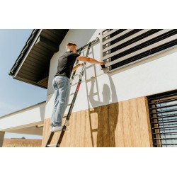 Aluminium-Stahl-Mehrzweckleiter HOME– 4x4 Sprossen