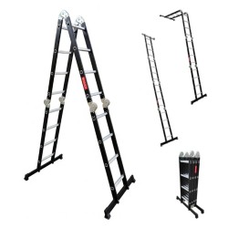 Aluminium-Stahl-Mehrzweckleiter HOME– 4x4 Sprossen