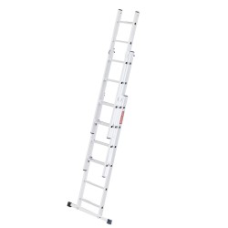 Aluminium-Mehrzweckleiter 3x6 150 Kg