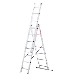 Mehrzweckleiter aus Aluminium 3x7 150kg