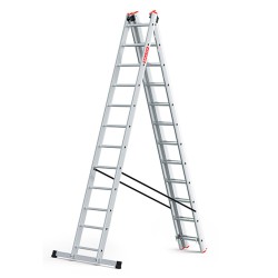 Mehrzweckleiter aus Aluminium 3x12 150 kg