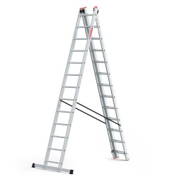 Mehrzweckleiter aus Aluminium 3x13 150 kg