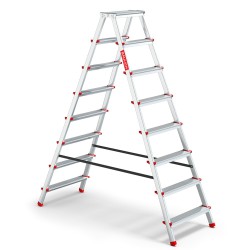 Haushaltsleiter aus Aluminium, beidseitig, 8 Stufen 125 kg