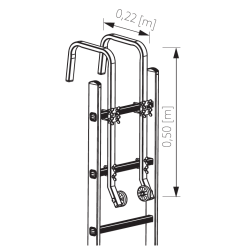 Leiterhalter für Dachfrist
