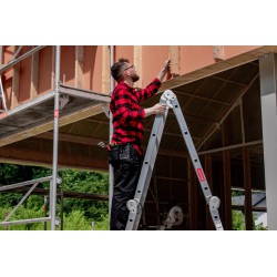 Multifunktions-Gelenkleiter, 4x4 Sprossen aus Aluminium, klappbar