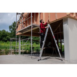 Multifunktions-Gelenkleiter, 4x4 Sprossen aus Aluminium, klappbar