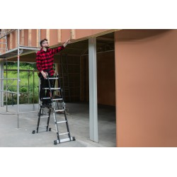 Multifunktions-Gelenkleiter 4x3 Sprossen, klappbar
