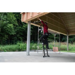 Multifunktions-Gelenkleiter mit Plattform 4x3 Sprossen