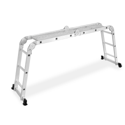 Aluminiumgelenkleiter 4x3 mit Arbeitsplattform HOME