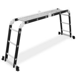 Multifunktions-Gelenkleiter mit Plattform 4x3 Sprossen