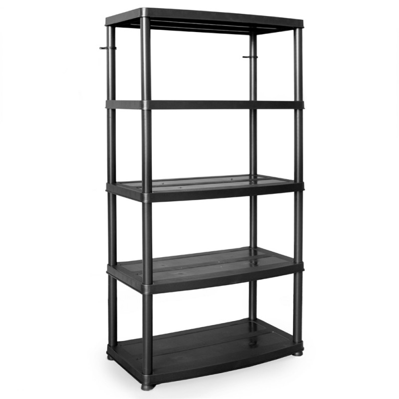 Kunststoffregal schwarz bis zu 250kg