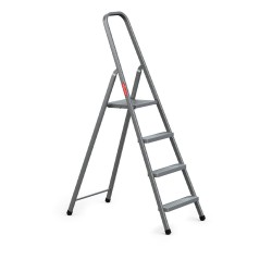 Stahlleiter 4 Stufen 125 Kg HOME
