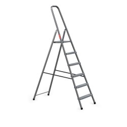 Stahlleiter 6 Stufen 125 Kg HOME