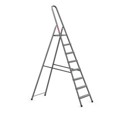 Stahlleiter 8 Stufen 125 Kg HOME