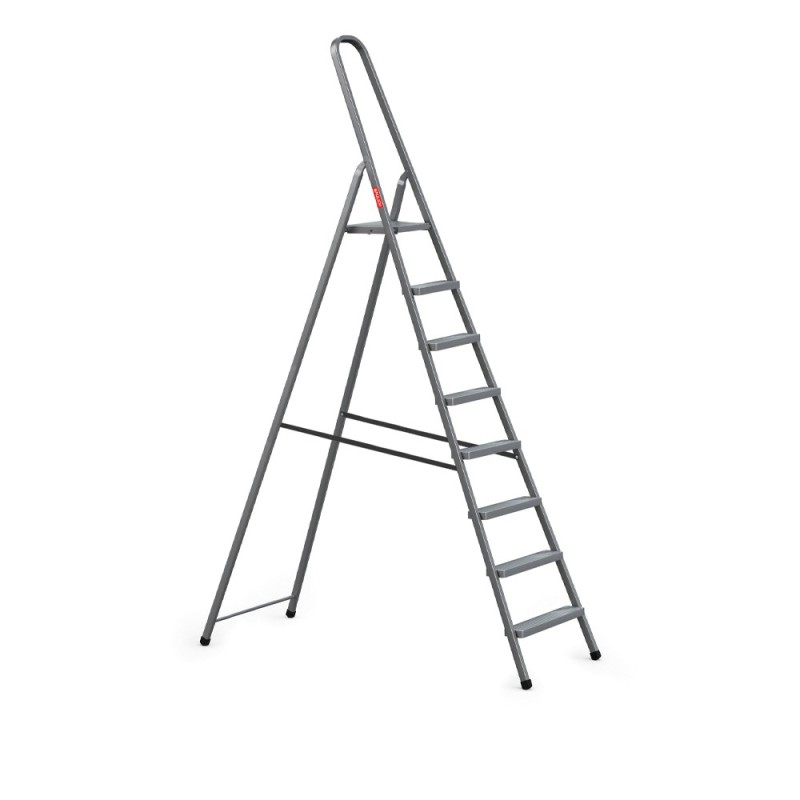 Stahlleiter 8 Stufen 125 Kg HOME