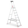 Alu-Haushaltsleiter 8 Stufen mit Ablage