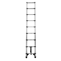Teleskopleiter aus Stahl 9 Stufen 2,6 m