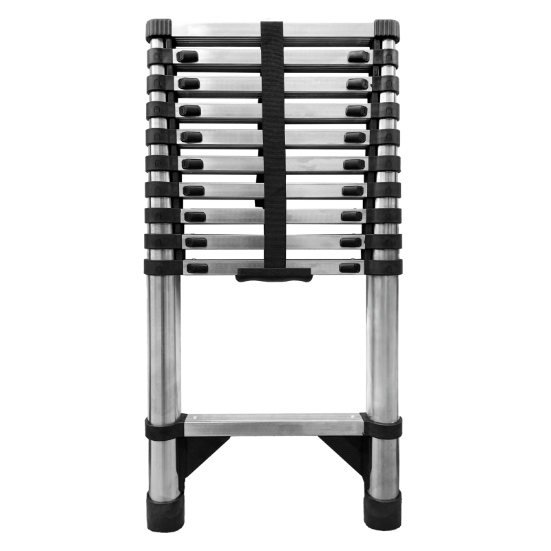 Teleskopleiter aus Stahl 11 Stufen 3,2 m