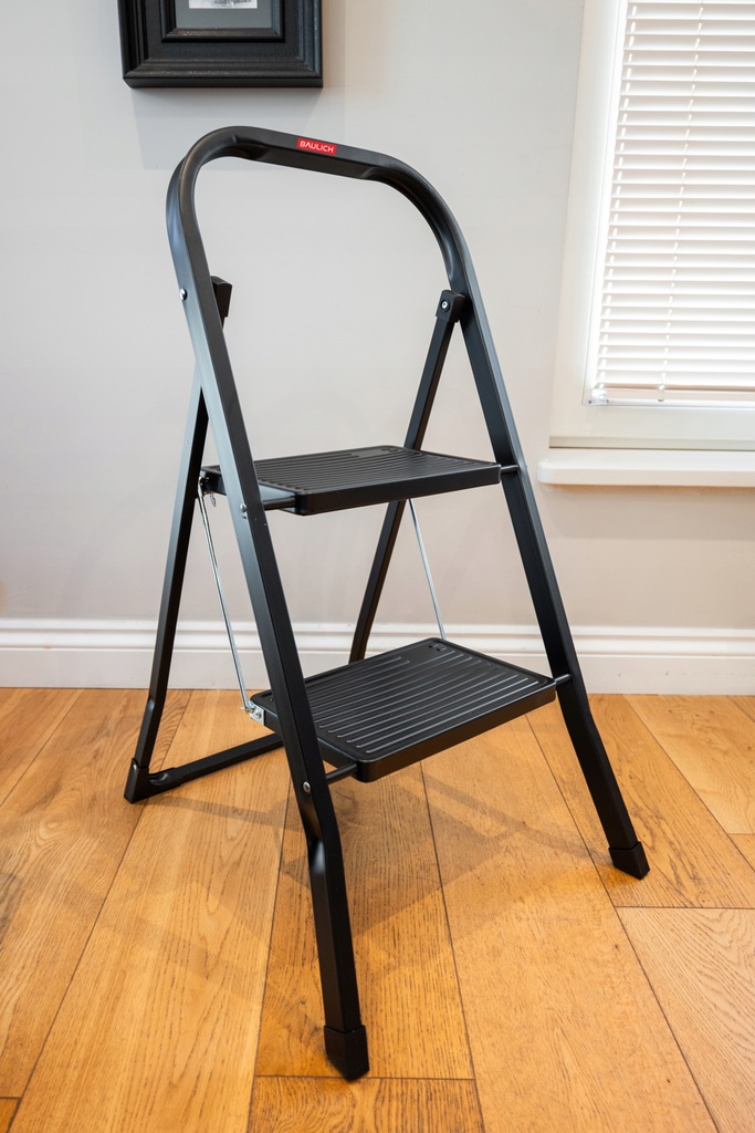 Haushaltsleiter 2 Stufen leicht klappbar breite Stufen BAULICH