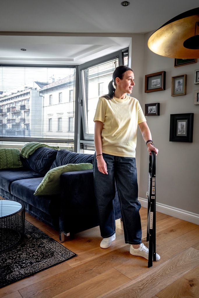 Klapptritt kompakt zusammengeklappt