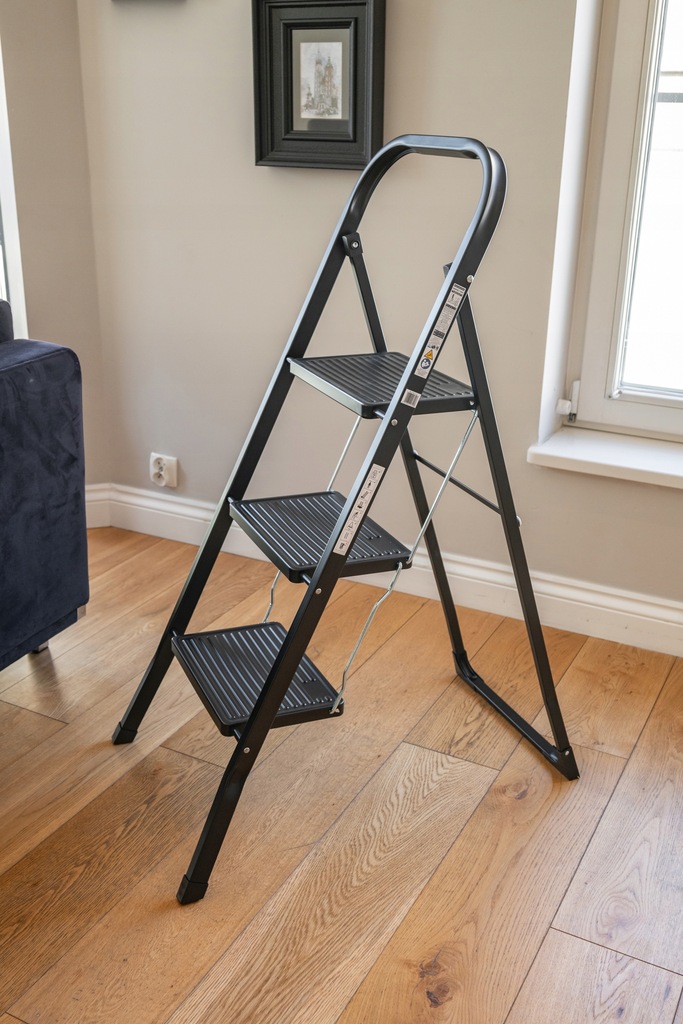 Haushaltsleiter 3 Stufen leicht klappbar breite Stufen BAULICH