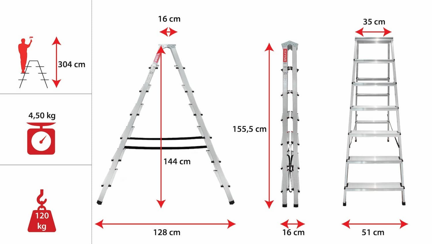 BAULICH_Aluminium-Haushaltsleiter_2x7