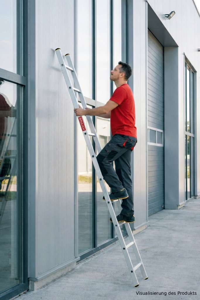 Aluminium-Anlegeleiter Baulich 1x10 im Einsatz