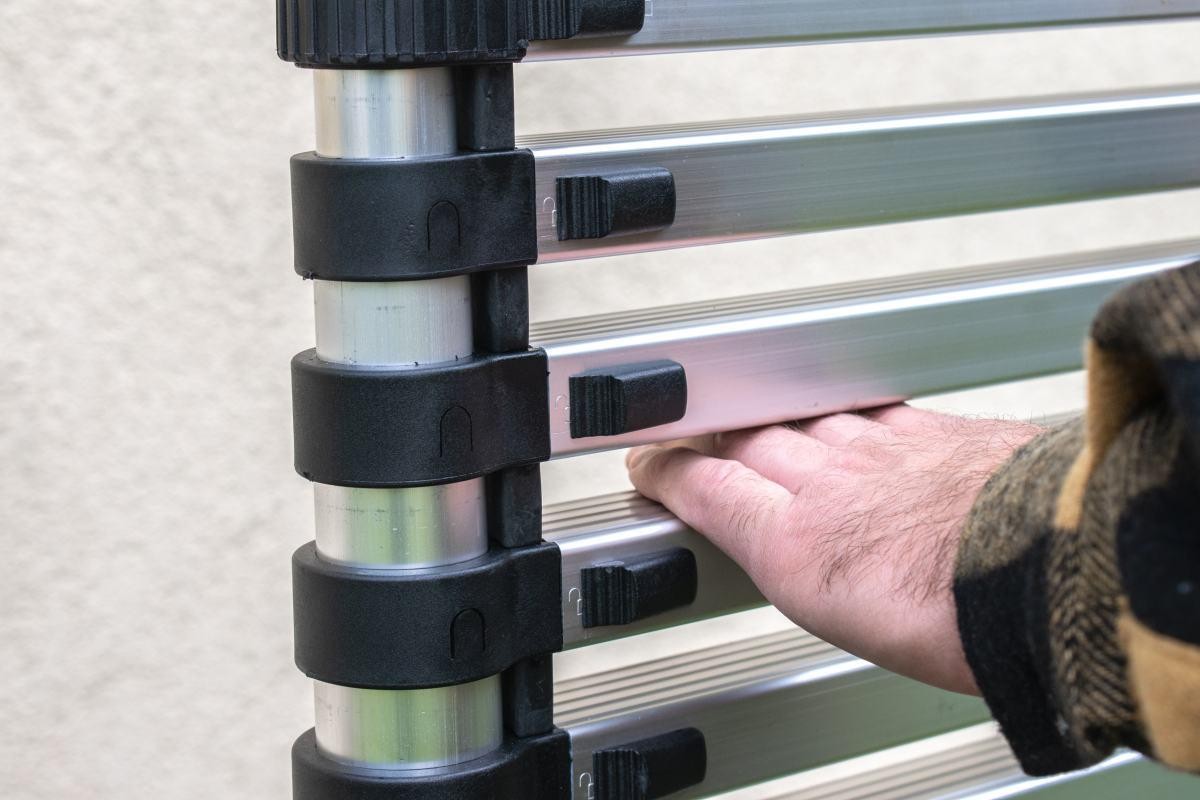 Anti-Einklemm-System der Aluminium-Teleskopleiter