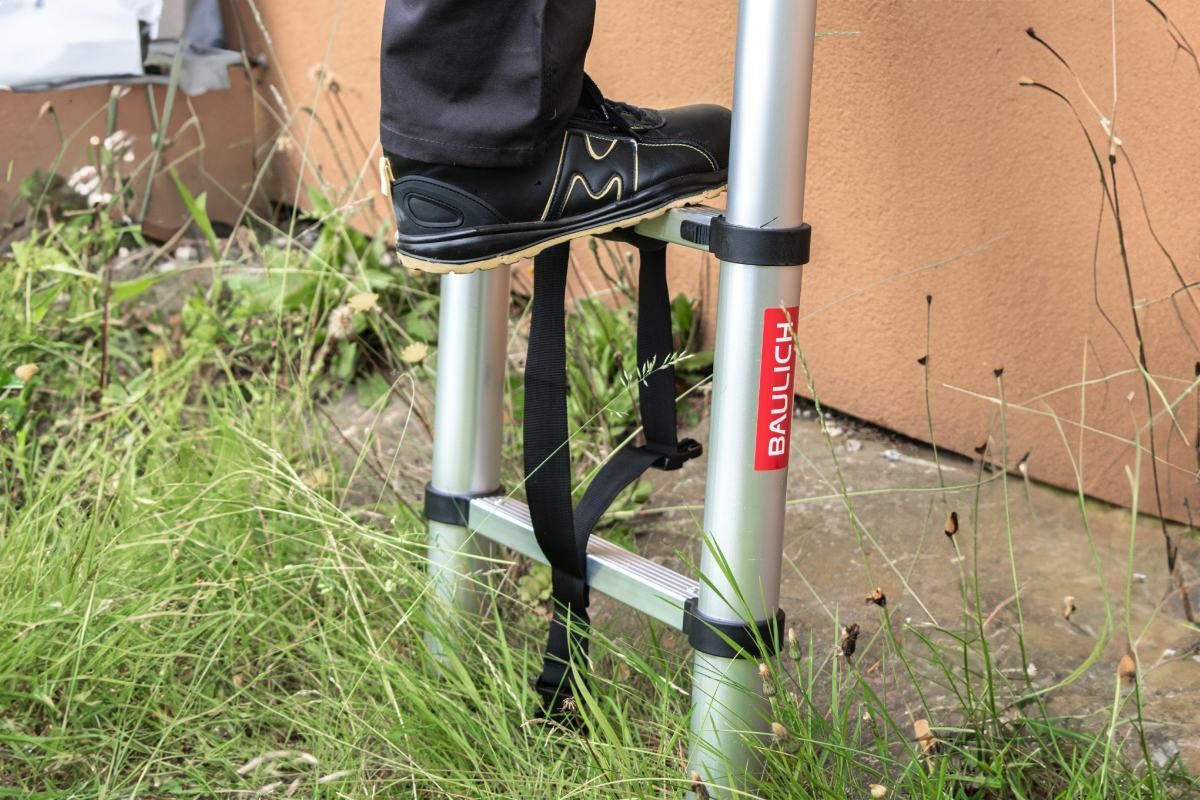 Rutschhemmende Füße der Aluminium-Teleskopleiter
